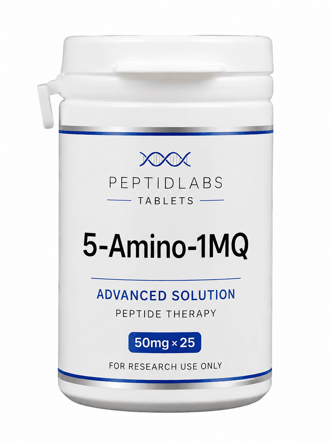 5-Amino-1MQ Tablets 50 mg × 25 50мг - лиофилизиран изследователски пептид, чистота над 98% по HPLC, COA включен | PeptidLabs