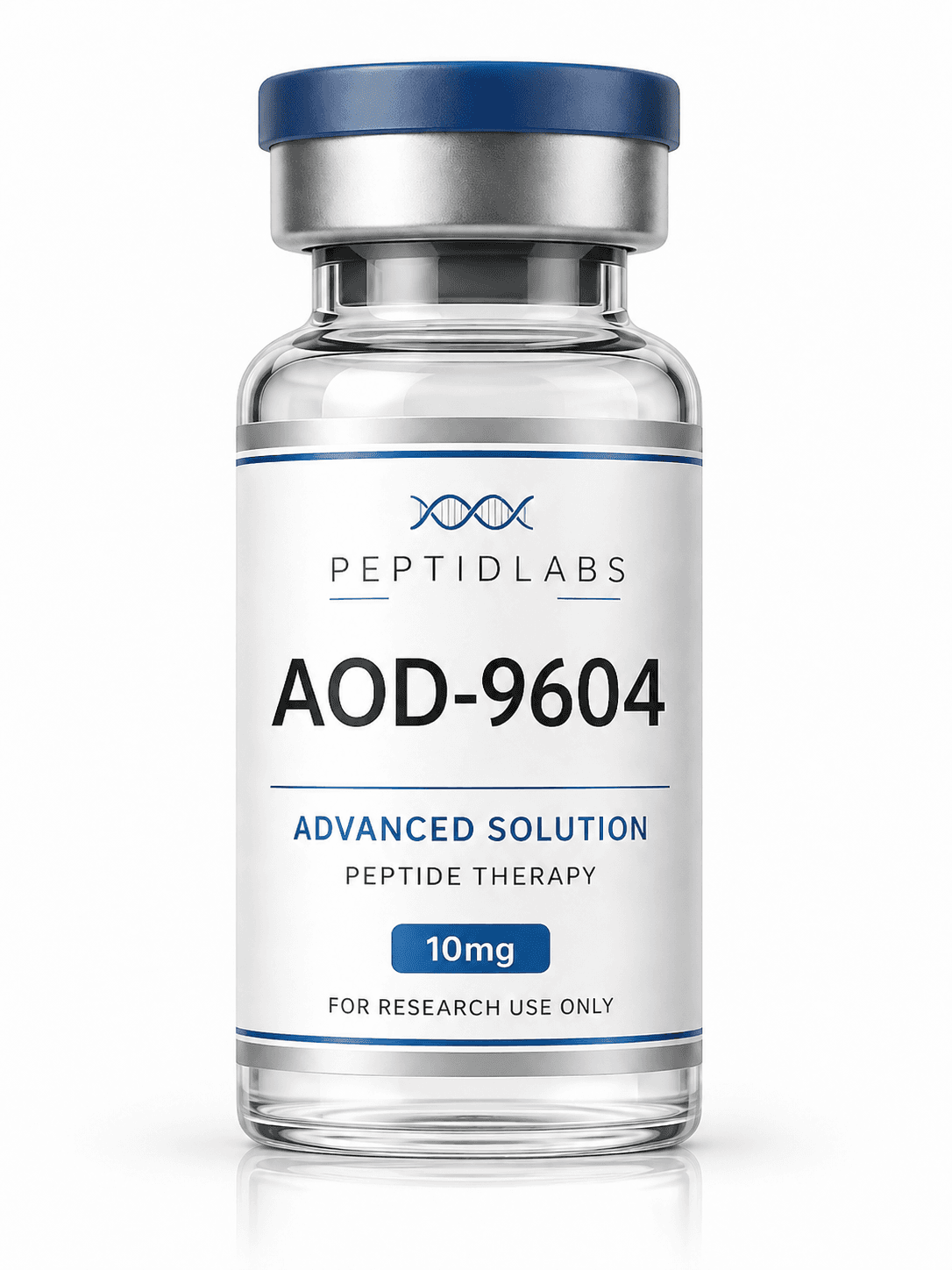 AOD-9604 10мг - лиофилизиран изследователски пептид, чистота над 98% по HPLC, COA включен | PeptidLabs