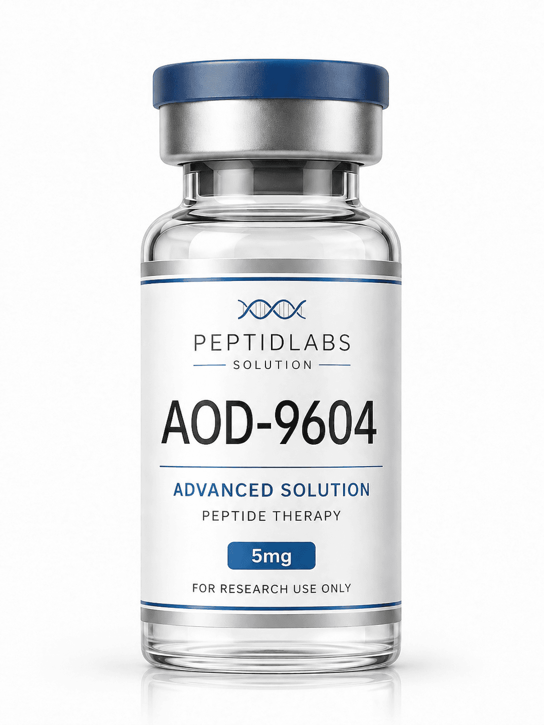 AOD-9604 5мг - лиофилизиран изследователски пептид, чистота над 98% по HPLC, COA включен | PeptidLabs