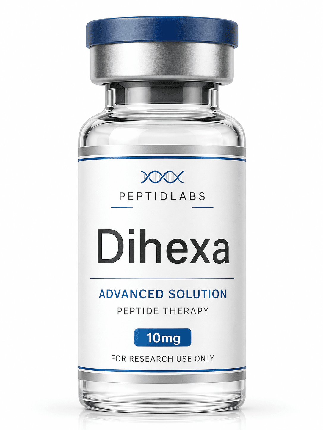 Dihexa 10мг - лиофилизиран изследователски пептид, чистота над 98% по HPLC, COA включен | PeptidLabs