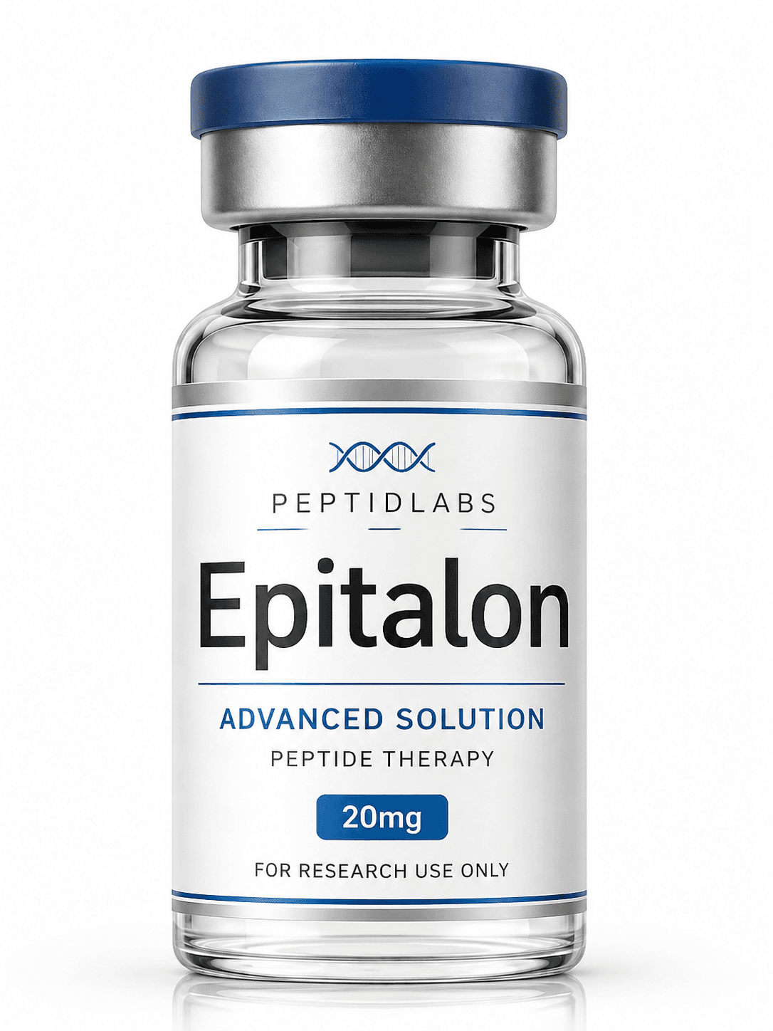 Epitalon 20мг - лиофилизиран изследователски пептид, чистота над 98% по HPLC, COA включен | PeptidLabs
