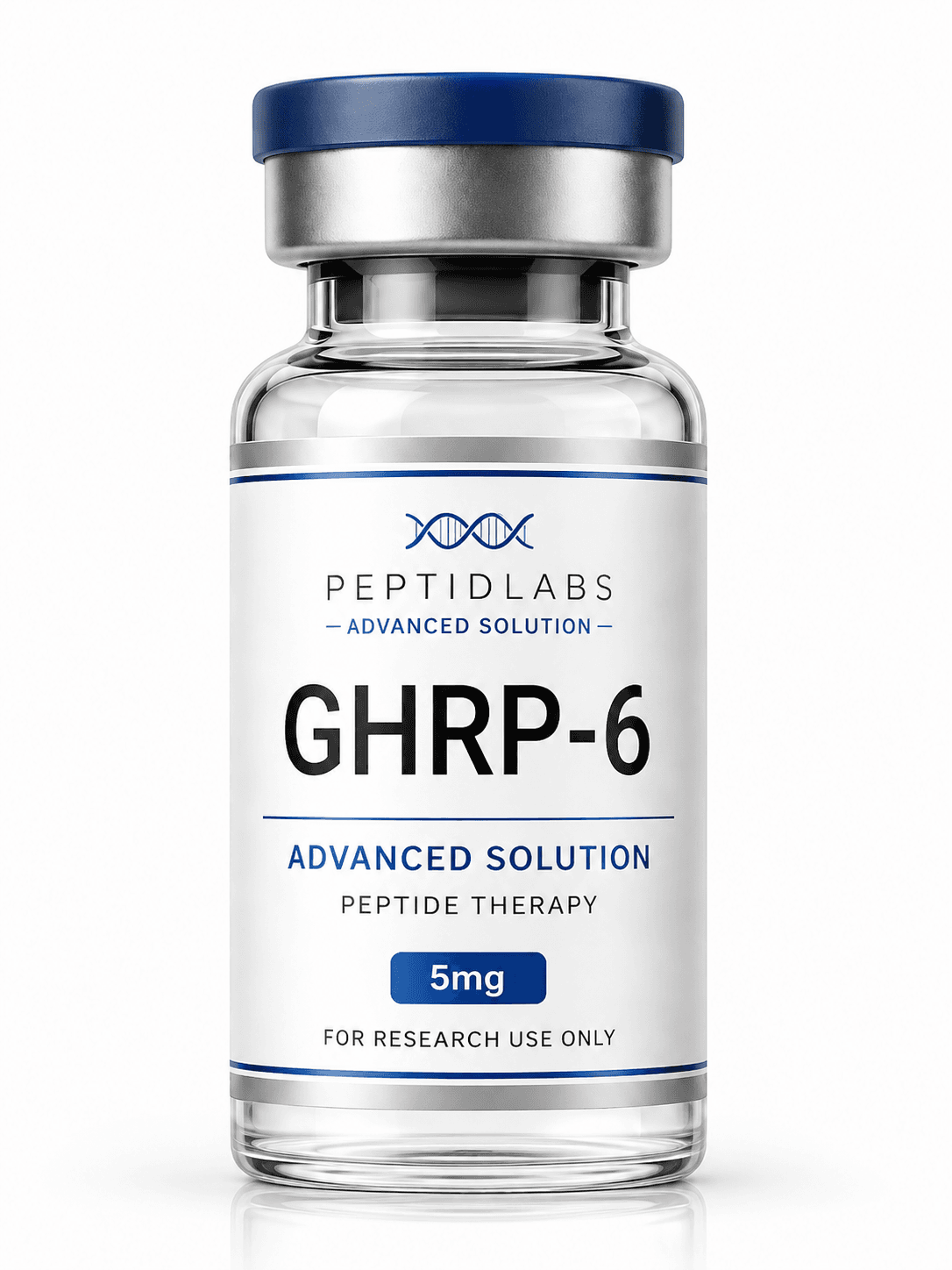 GHRP-6 5мг - лиофилизиран изследователски пептид, чистота над 99% по HPLC, COA включен | PeptidLabs