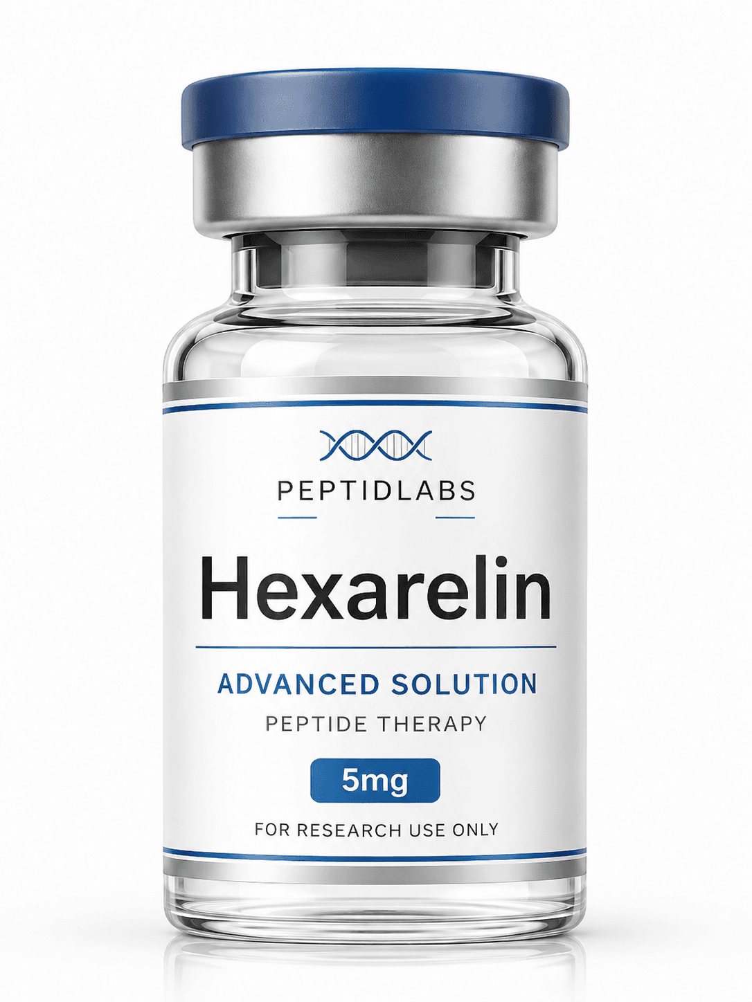 Hexarelin 5мг - лиофилизиран изследователски пептид, чистота над 99% по HPLC, COA включен | PeptidLabs