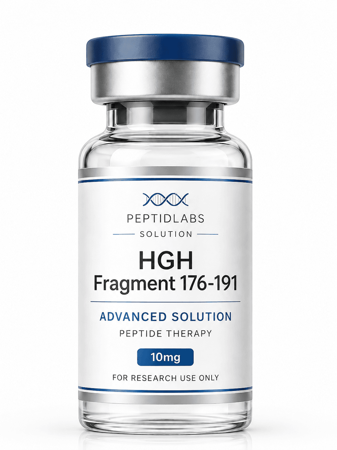 HGH Fragment 176-191 10мг - лиофилизиран изследователски пептид, чистота над 98% по HPLC, COA включен | PeptidLabs