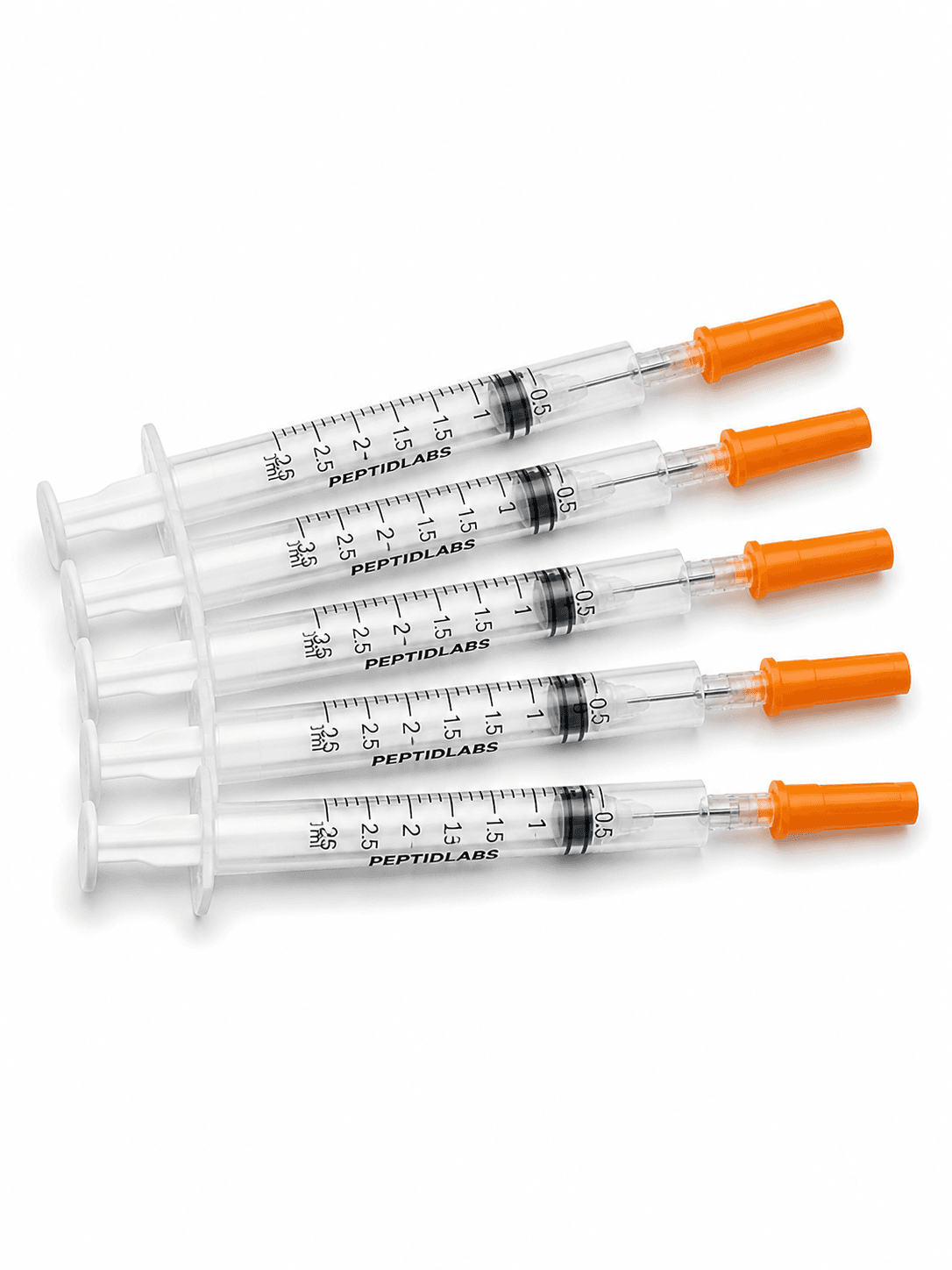 Mixing Syringes 21G (5-pack) nullмг - лиофилизиран изследователски пептид, чистота над 99% по HPLC, COA включен | PeptidLabs