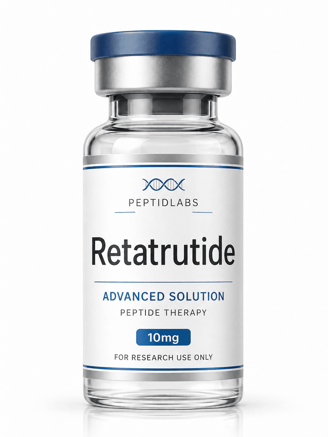 Retatrutide 10мг - лиофилизиран изследователски пептид, чистота над 99% по HPLC, COA включен | PeptidLabs