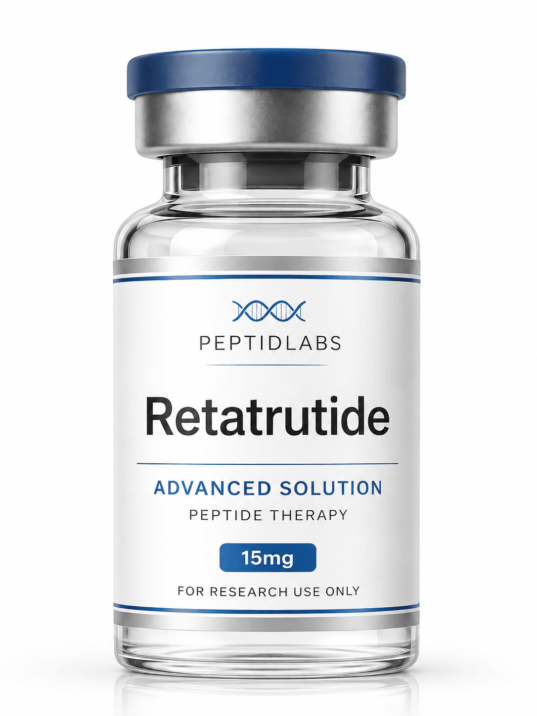 Retatrutide 15мг - лиофилизиран изследователски пептид, чистота над 98% по HPLC, COA включен | PeptidLabs