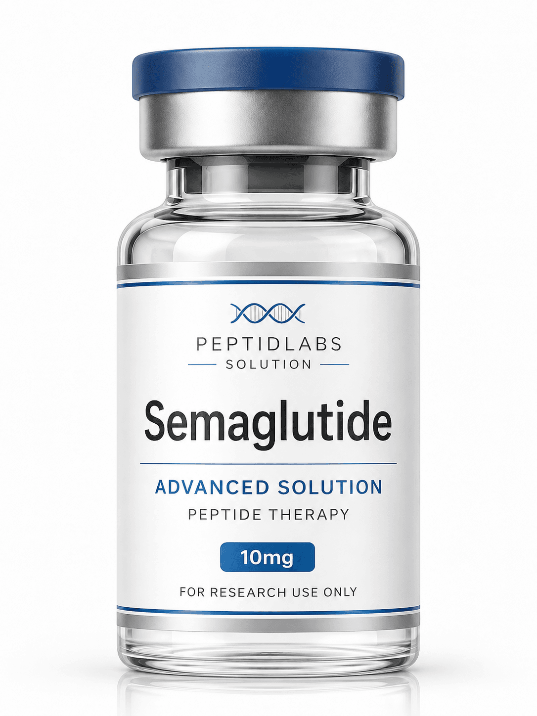 Semaglutide 10мг - лиофилизиран изследователски пептид, чистота над 98% по HPLC, COA включен | PeptidLabs