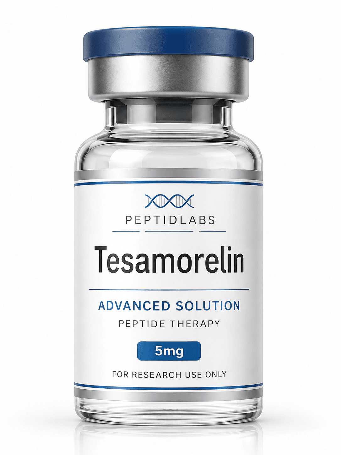 Tesamorelin 5мг - лиофилизиран изследователски пептид, чистота над 98% по HPLC, COA включен | PeptidLabs