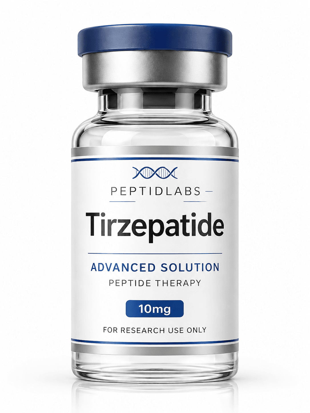 Tirzepatide 10мг - лиофилизиран изследователски пептид, чистота над 98% по HPLC, COA включен | PeptidLabs