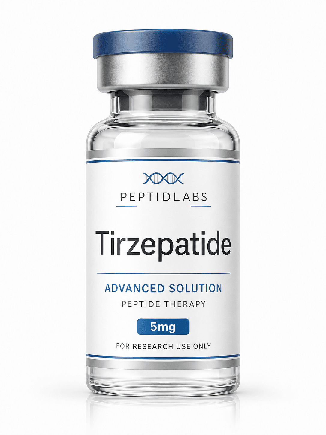 Tirzepatide 5мг - лиофилизиран изследователски пептид, чистота над 98% по HPLC, COA включен | PeptidLabs